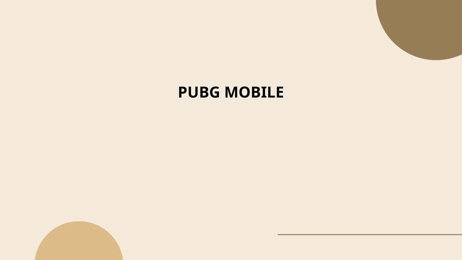 PUBG MOBILE