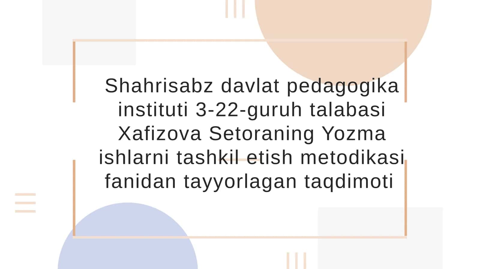 Dialektal xatolar va ularni bartaraf etish yoʻllari