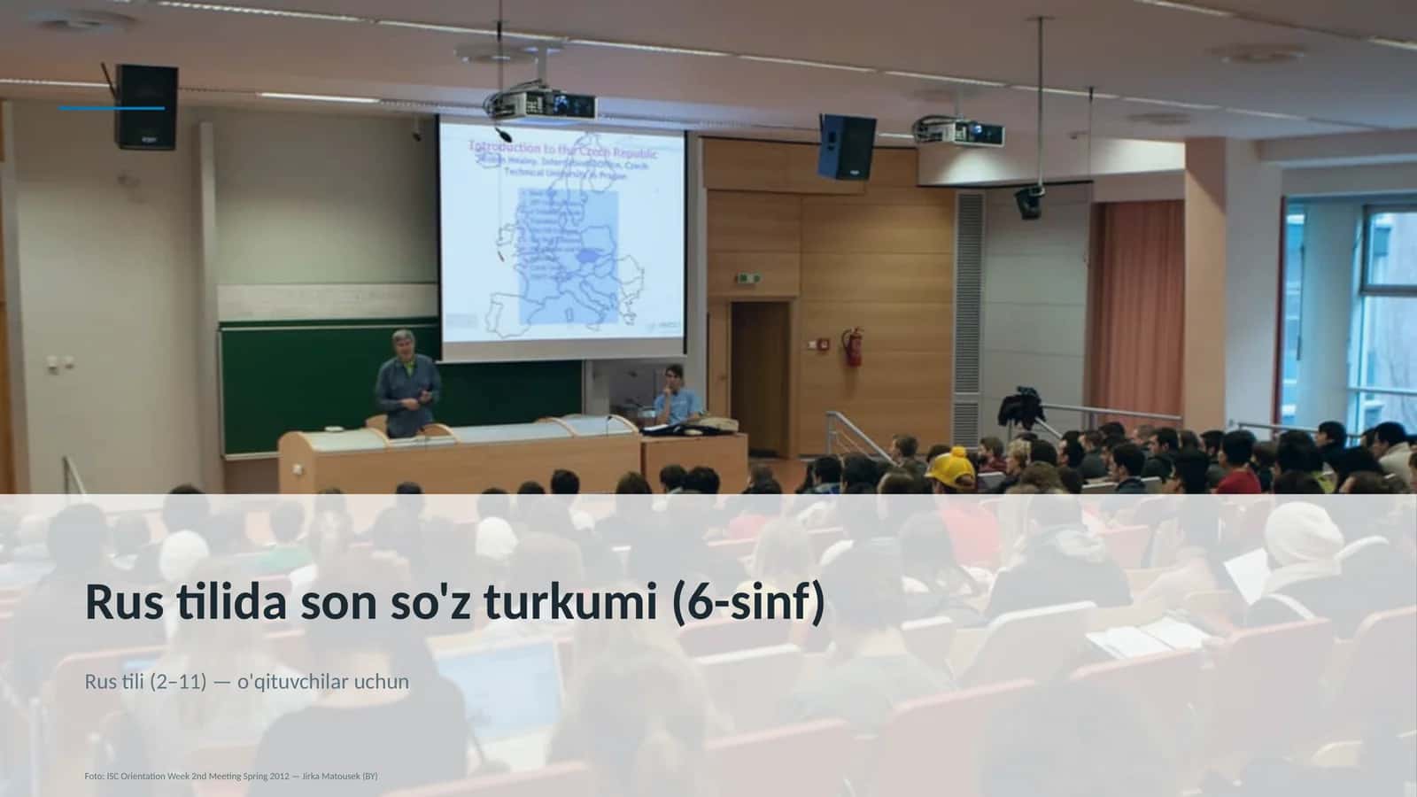 Rus tilida son so'z turkumi (6-sinf)