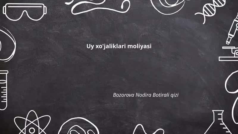 Uy xo'jaliklari moliyasi