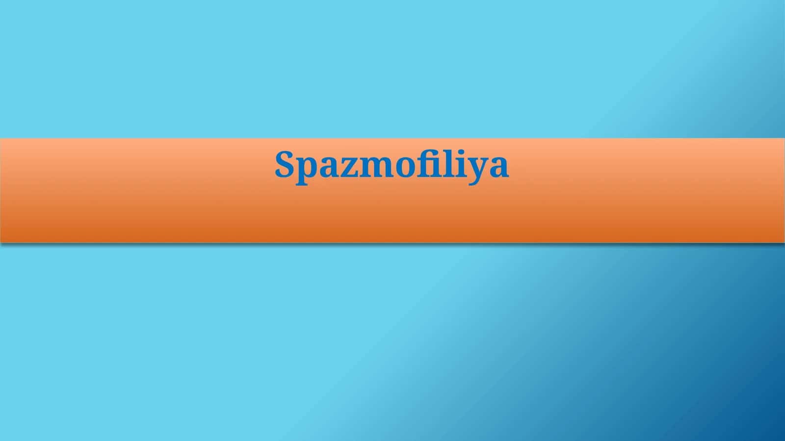 Spazmofiliya