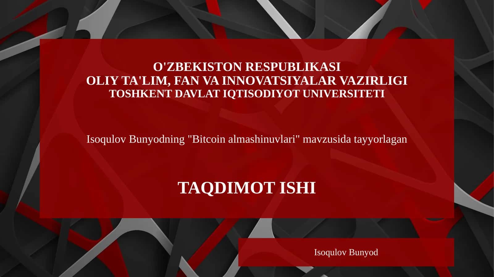Bitcoin almashinuvlari