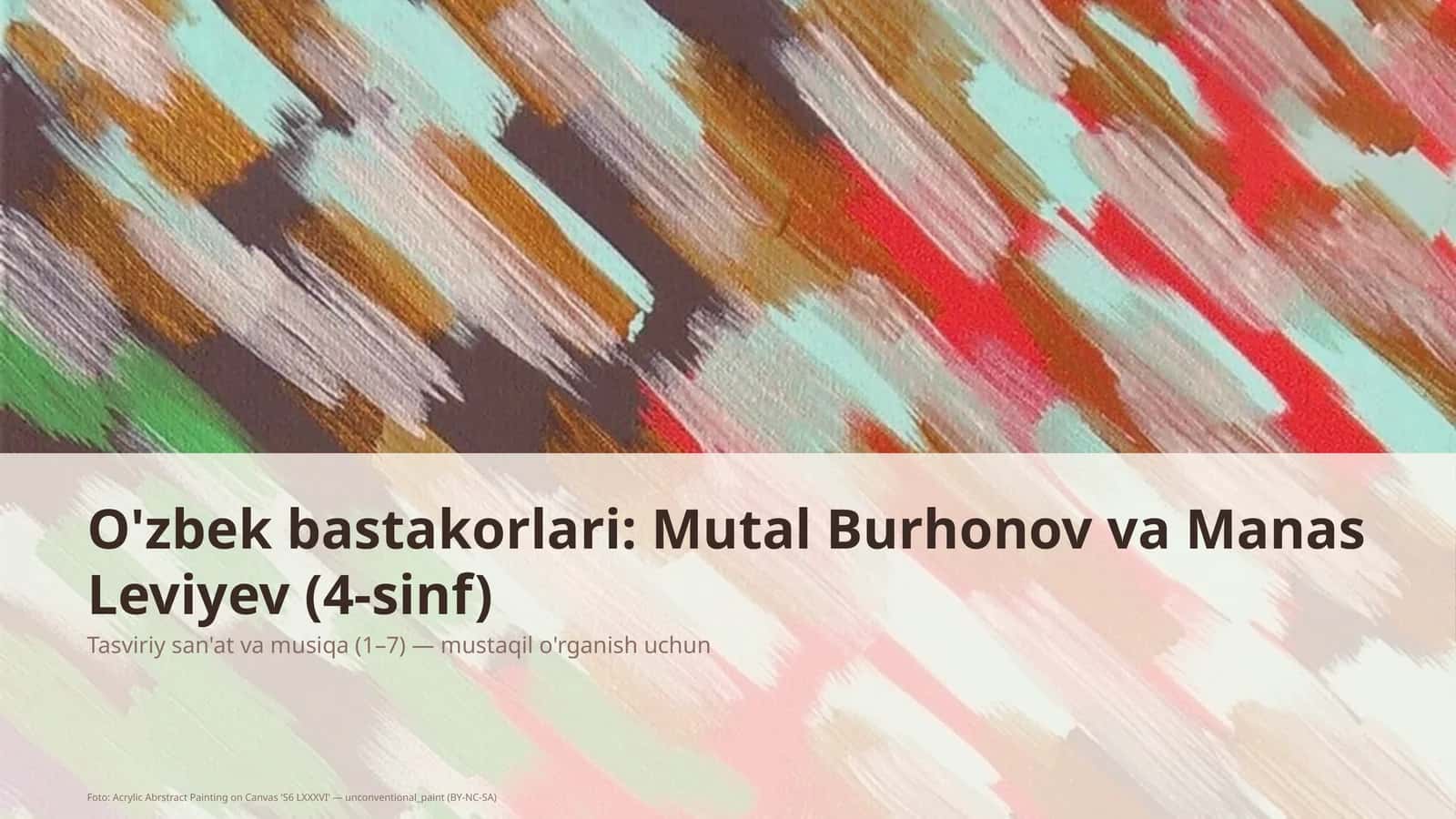 Tasviriy san'at va musiqa (1–7)