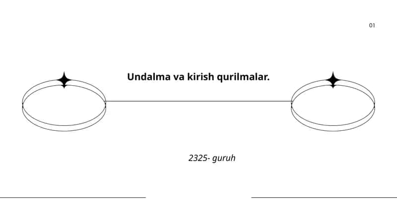 Undalma va kirish qurilmalar