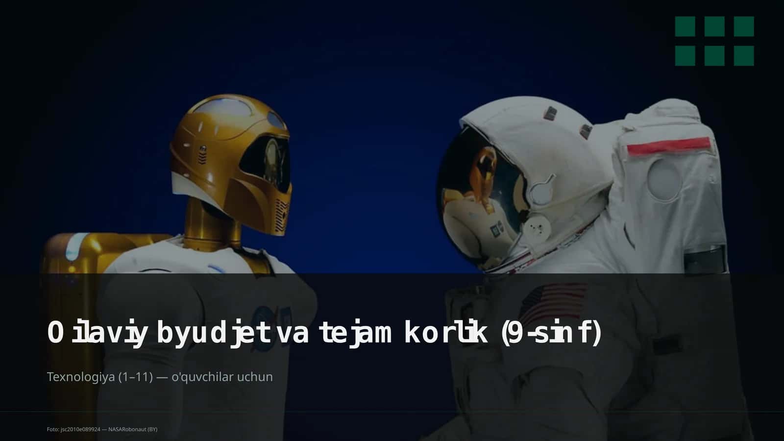 Oilaviy byudjet va tejamkorlik (9-sinf)