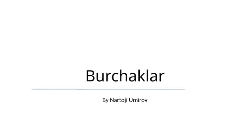 Burchaklar