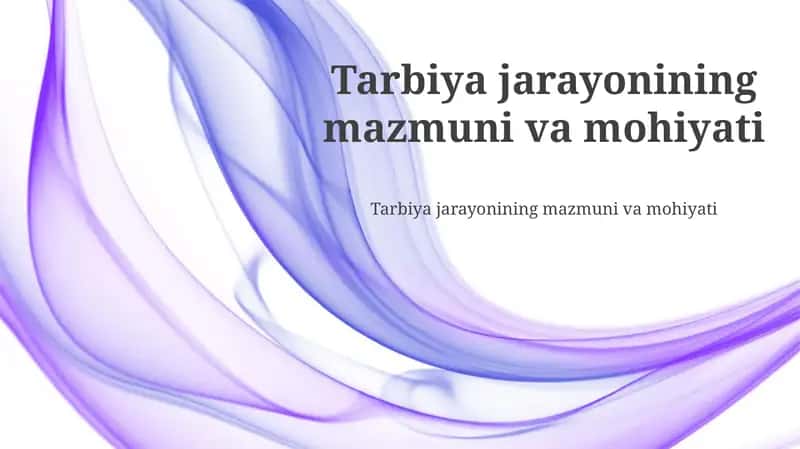 Vatanparvarlik tarbiyasi