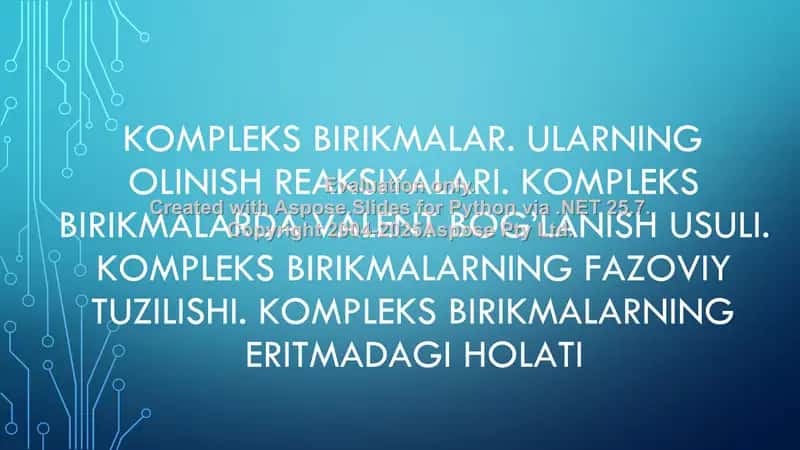 Kompleks birikmalar
