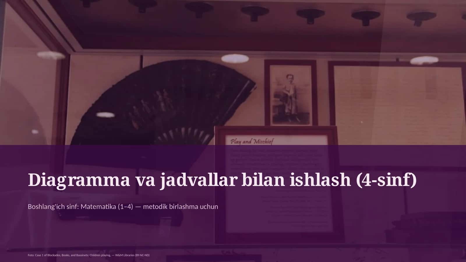 Diagramma va jadvallar bilan ishlash (4-sinf)