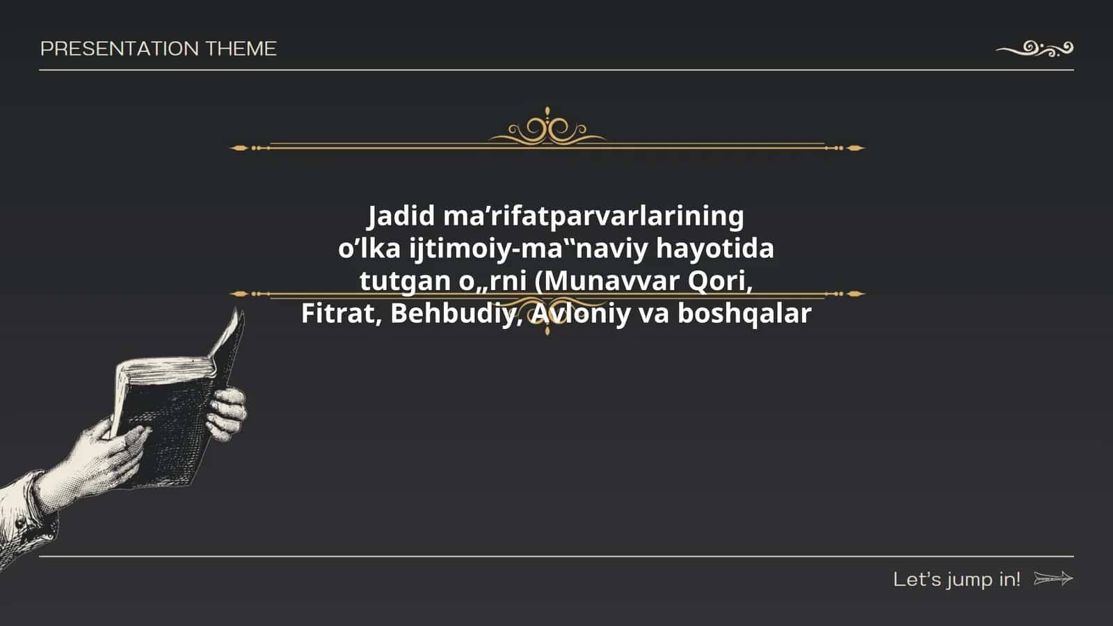 Jadid ma’rifatparvarlariningo’lka ijtimoiy-ma‟naviy hayotida