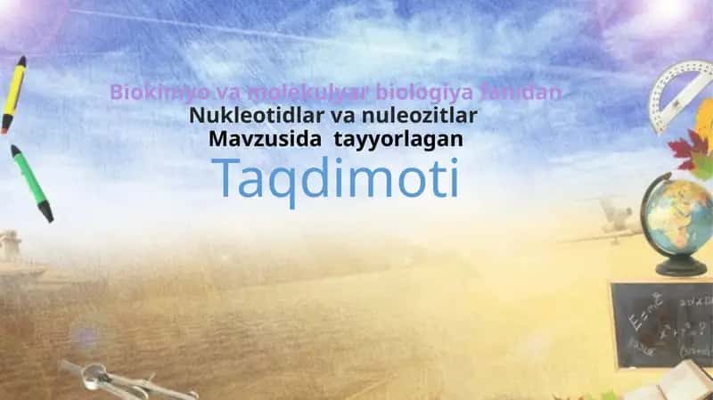 Nukleotidlar va nuleozitlar