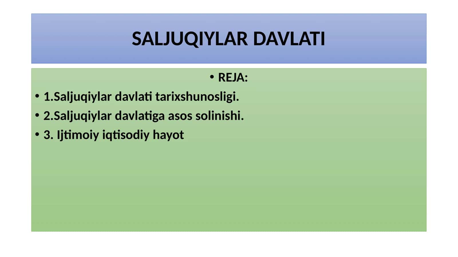 Салжуқийлар давлати