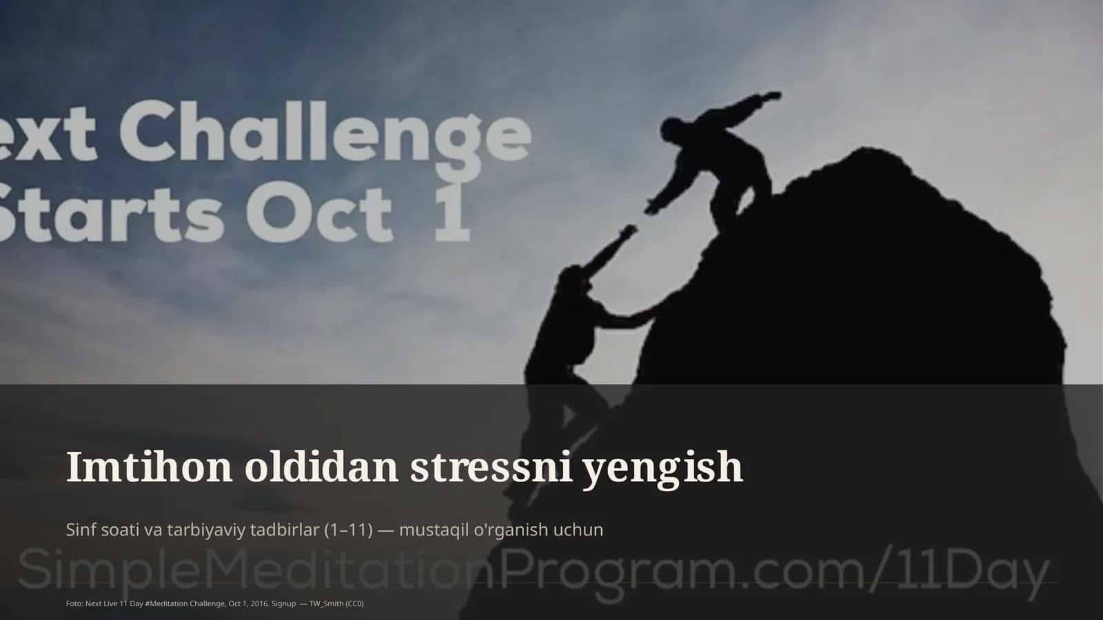 Stressni yengish metodlari