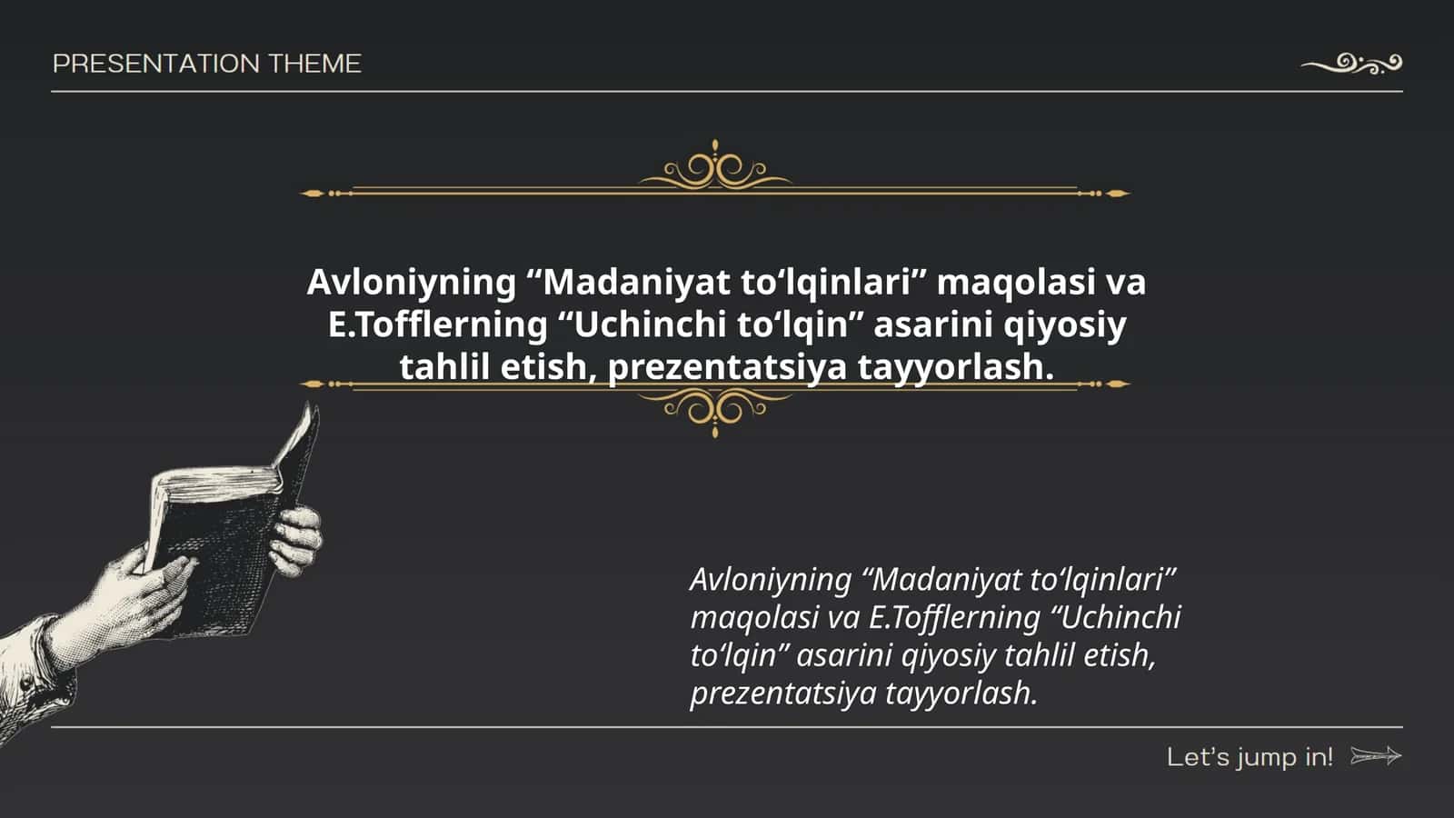 Avloniyning “Madaniyat to‘lqinlari” va E.Tofflerning “Uchinchi to‘lqin” asarlari