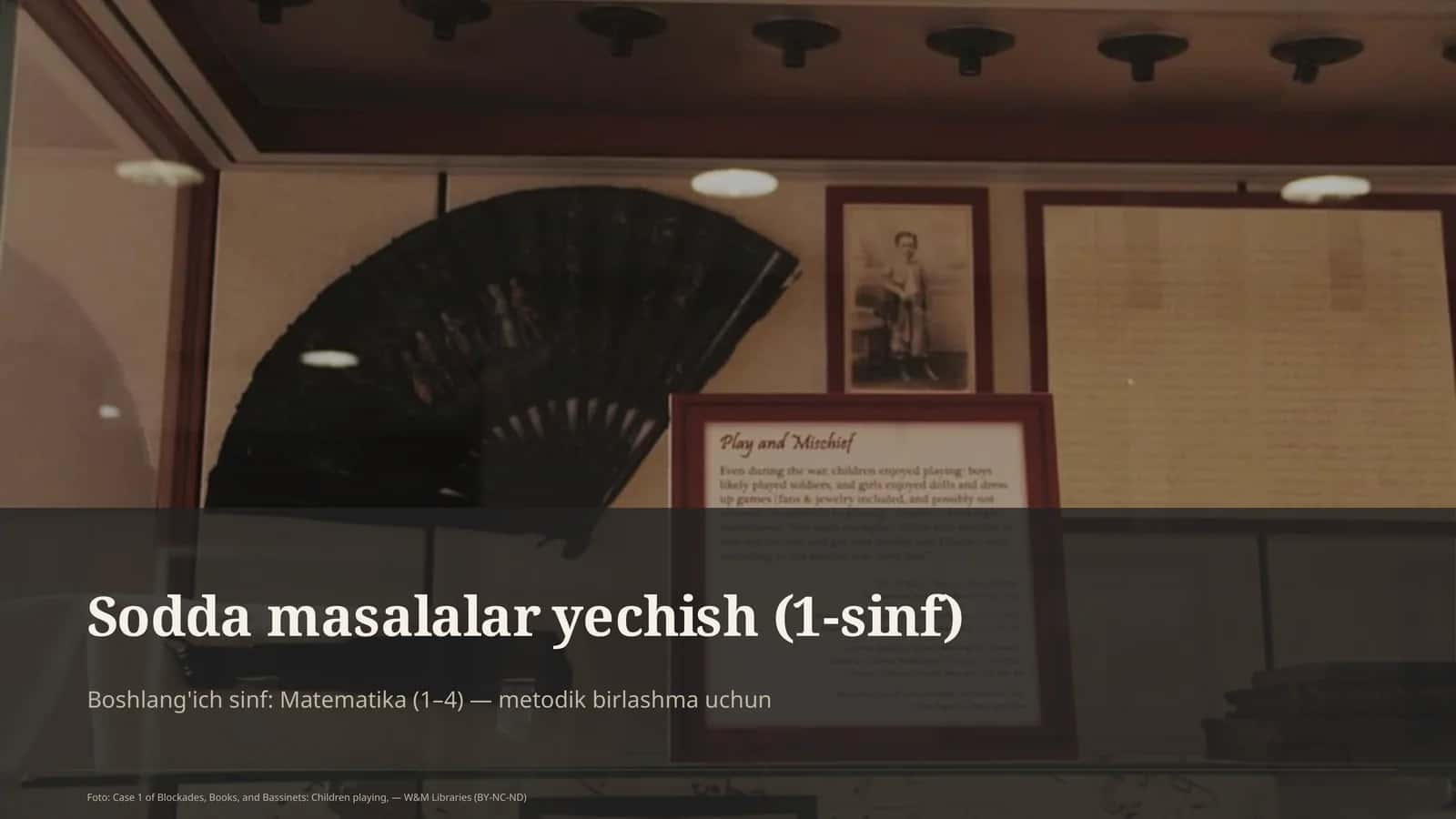 Sodda masalalar yechish (1-sinf)