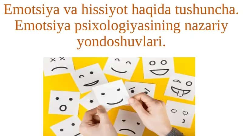 Emotsiyalar Psixologiyasi