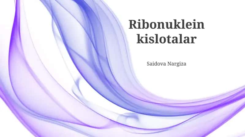 Ribonuklein kislotalar