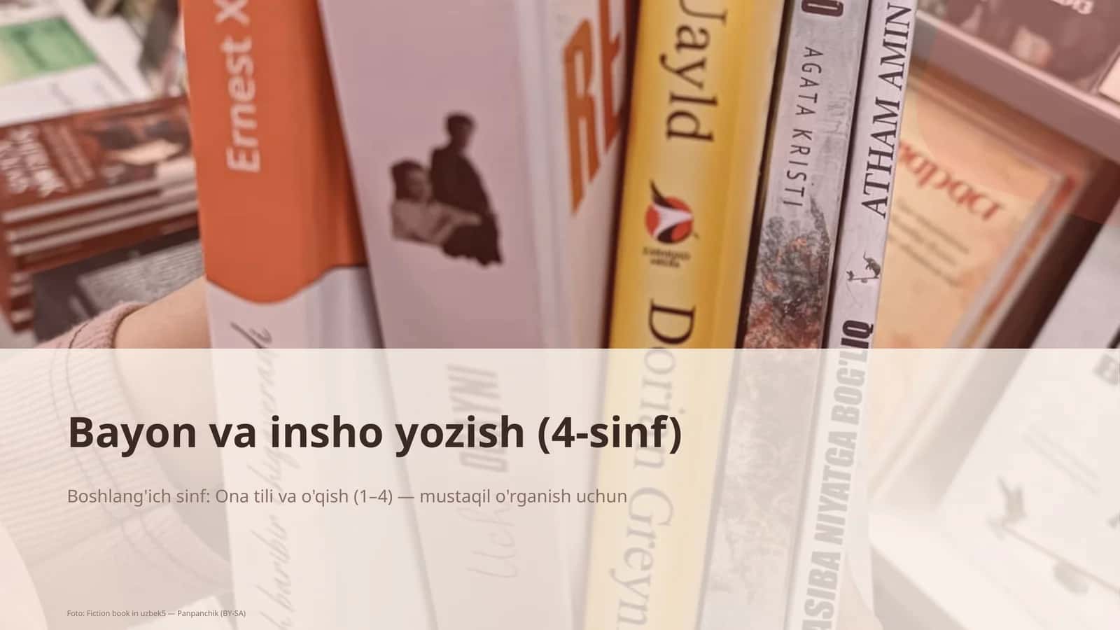 Bayon va insho yozish (4-sinf)