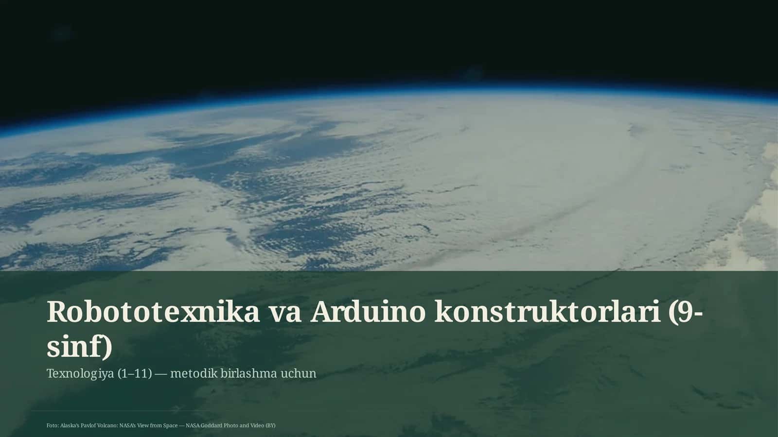 Robototexnika va Arduino konstruktorlari (9-sinf)