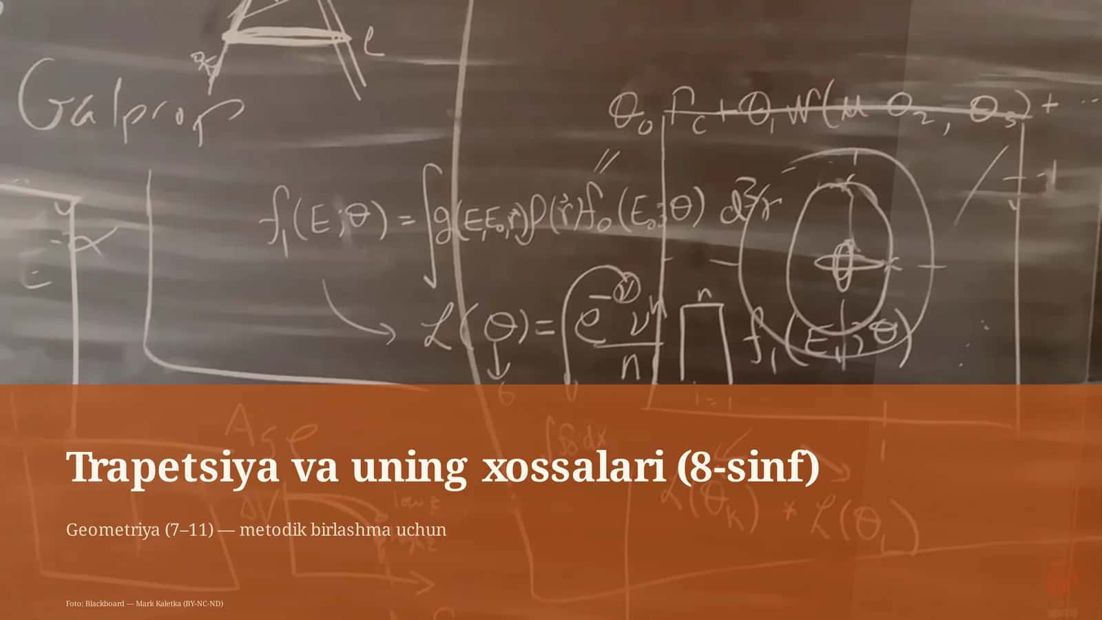 Trapetsiya va uning xossalari (8-sinf)