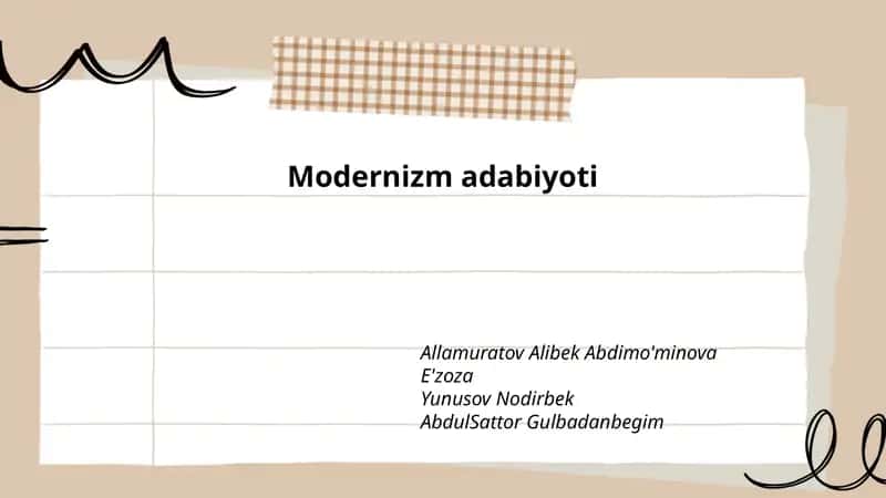 Modernizm adabiyoti