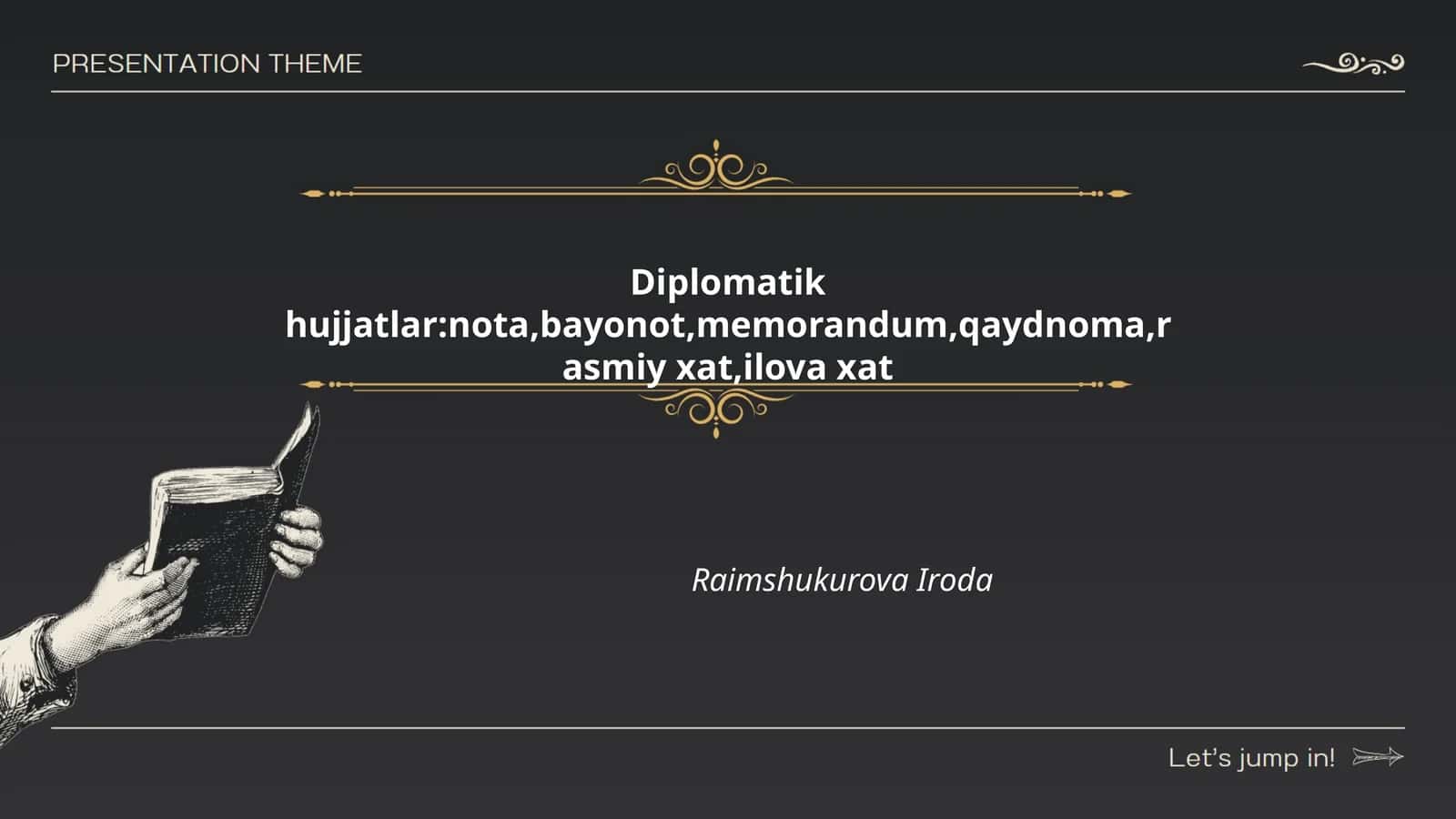 Diplomatik hujjatlar