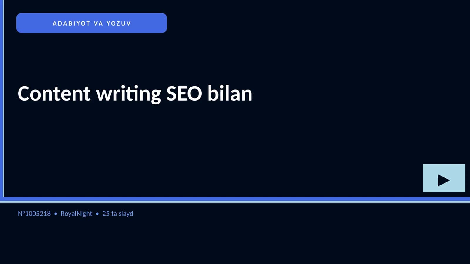 Content writing SEO bilan