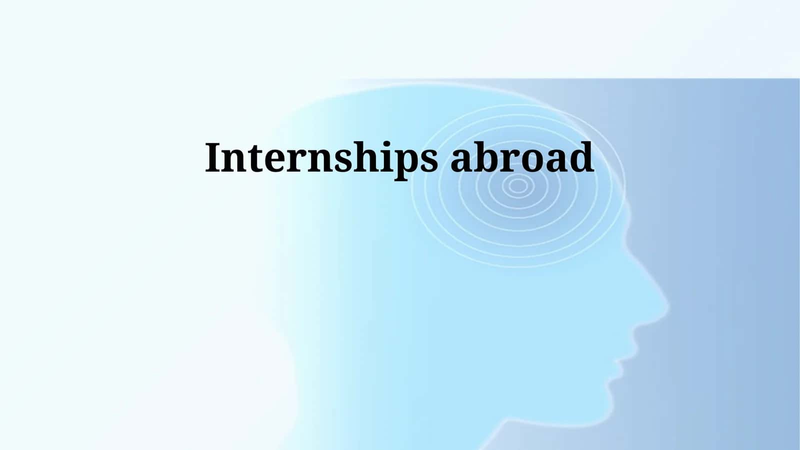 Internships abroad