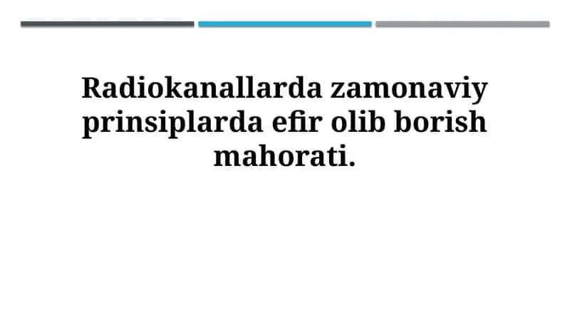 Zamonaviy radioeshittirish