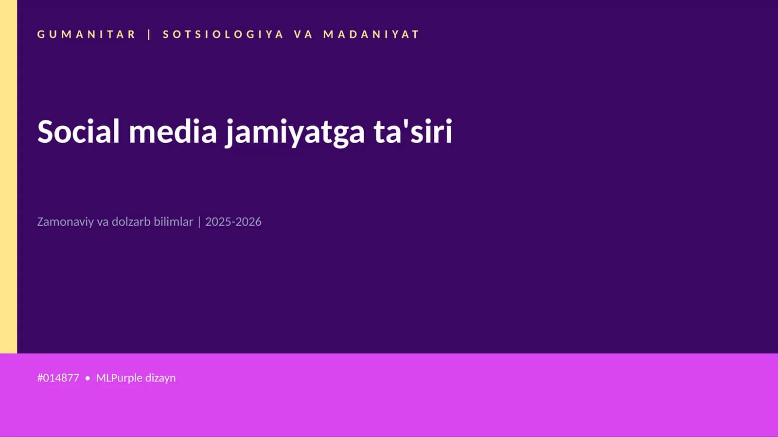 Social media jamiyatga ta'siri