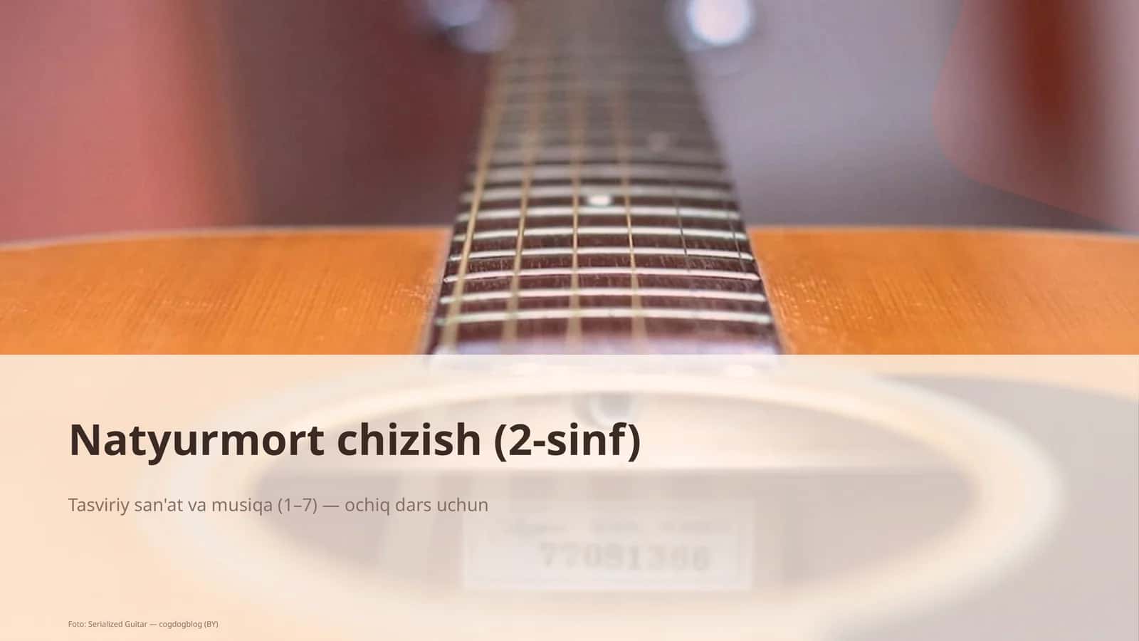 Natyurmort chizish (2-sinf)