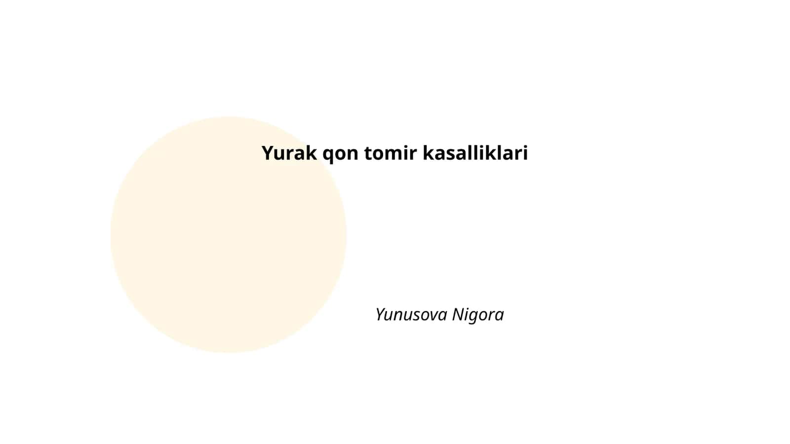 Yurak qon tomir kasalliklari