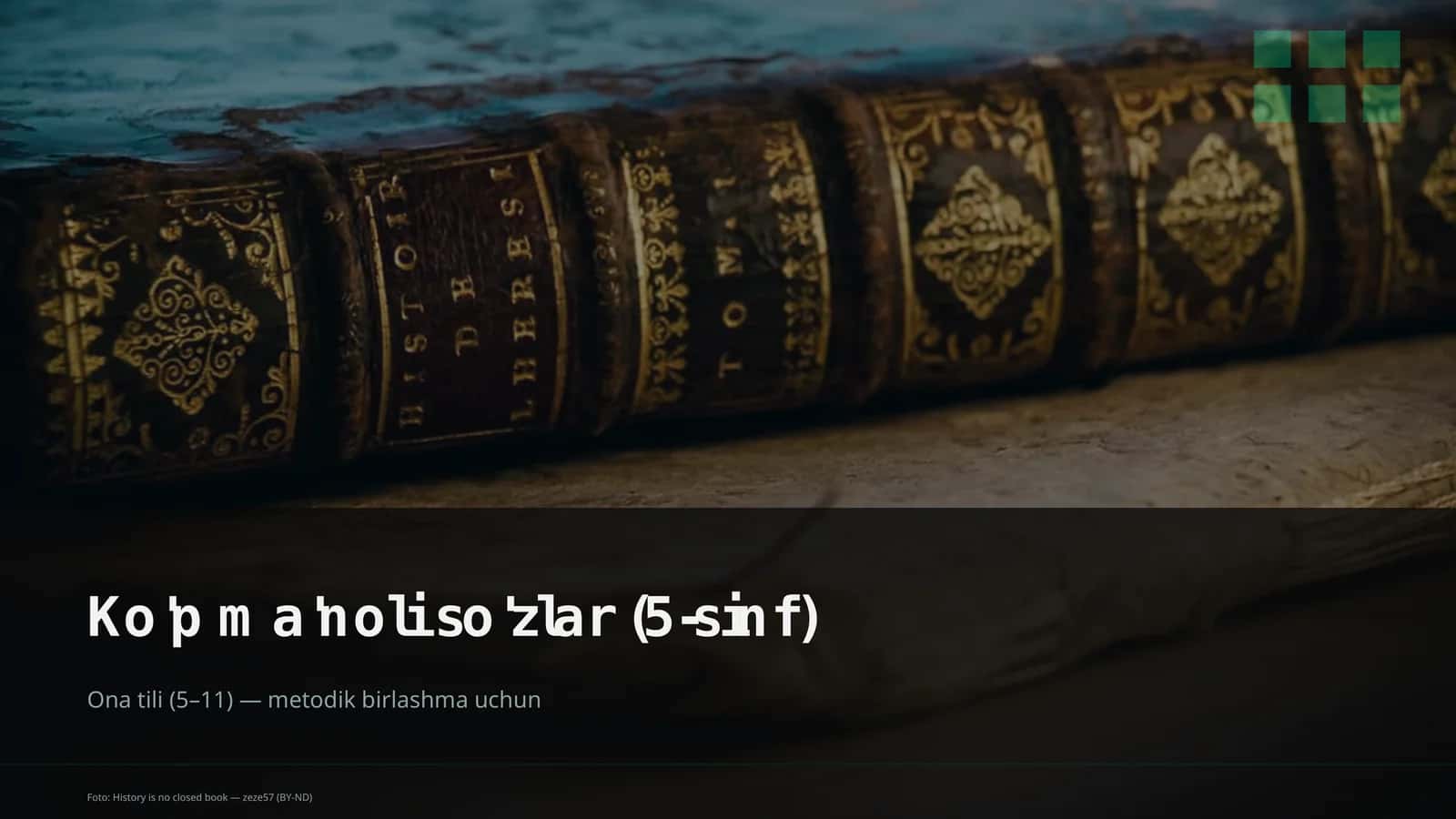 Ko'p ma'noli so'zlar (5-sinf)
