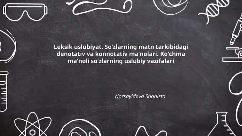 Leksik uslubiyat