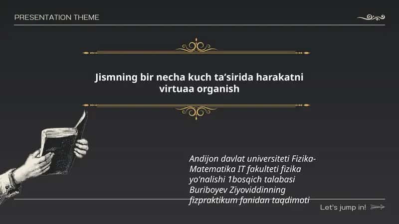 Fizika-Matematika IT Fakulteti Fizika Yoʻnalishi 1-bosqich