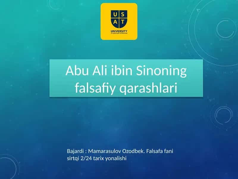 Abu Ali ibn Sino va Sharq Renessansi