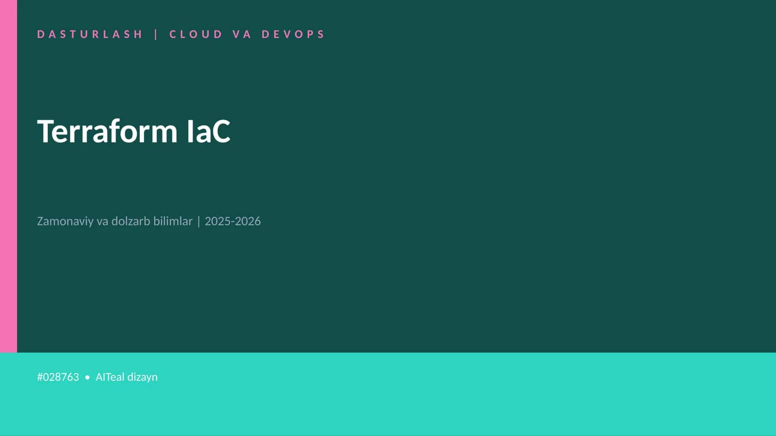 DASTURLASH | CLOUD VA DEVOPS