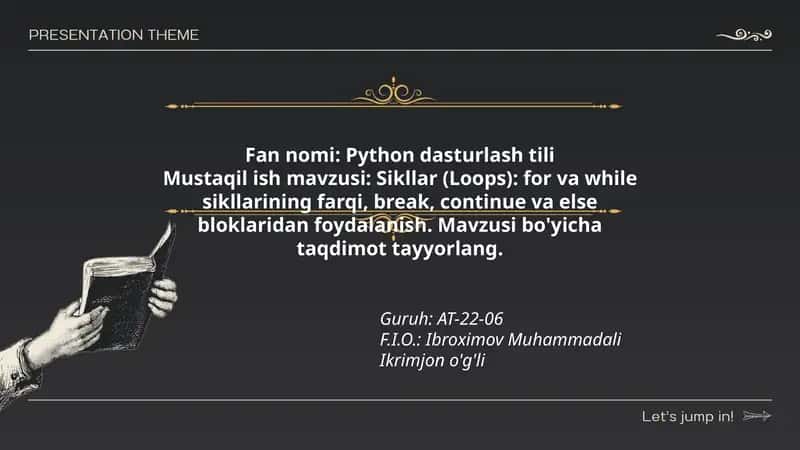 Python dasturlash tili