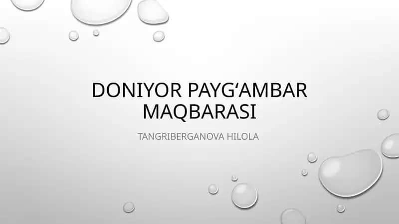 Xoja Doniyor maqbarasi
