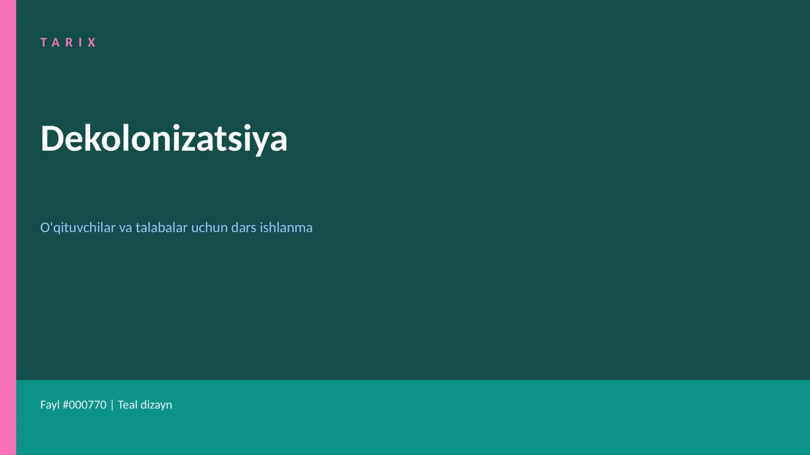 Dekolonizatsiya
