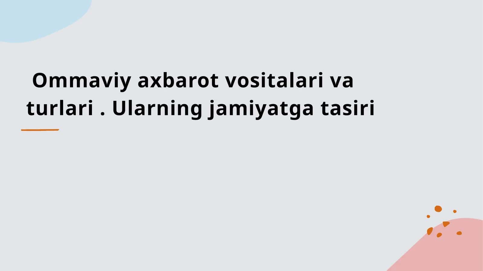 Ommaviy axbarot vositalari