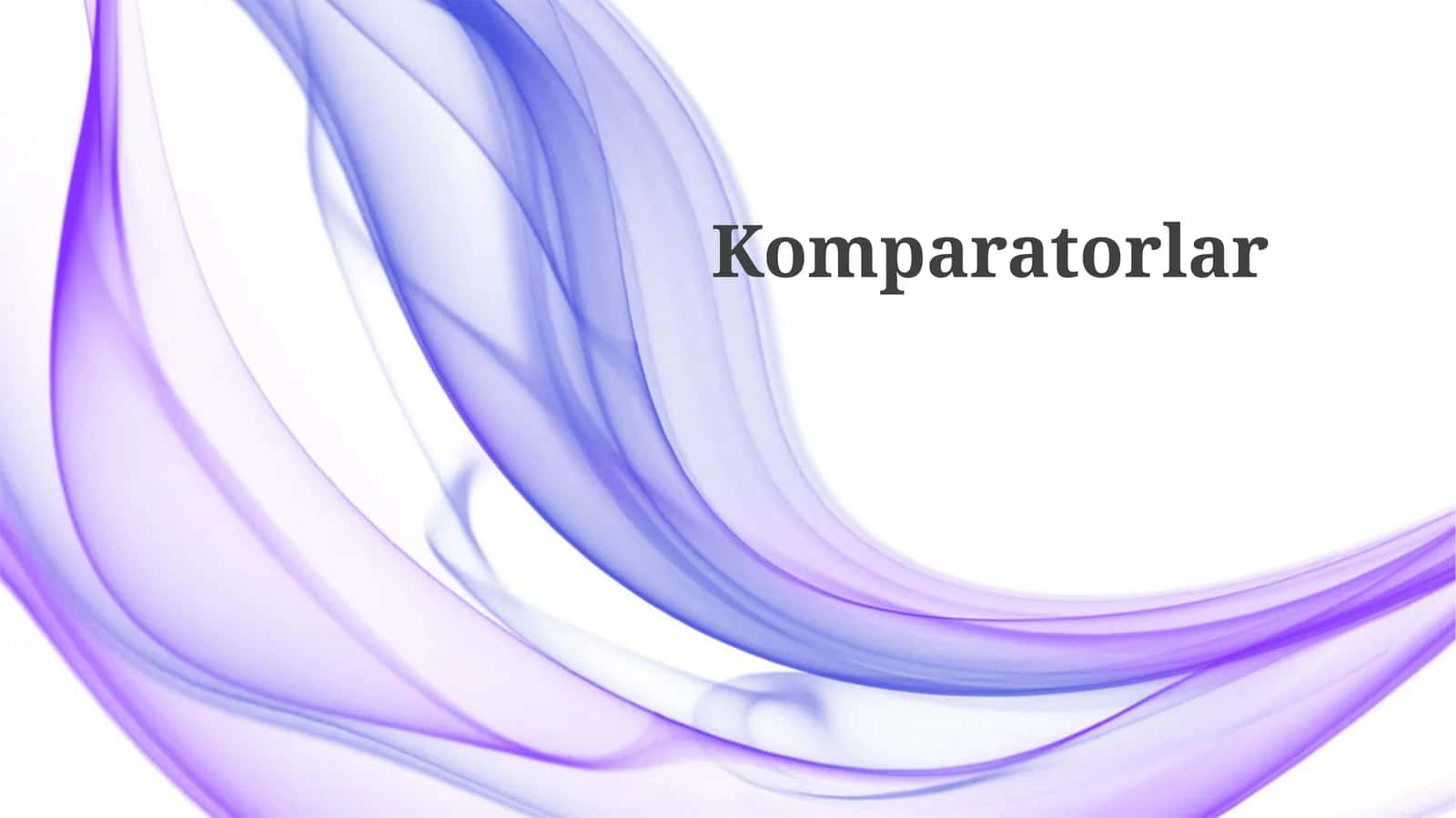 Komparatorlar