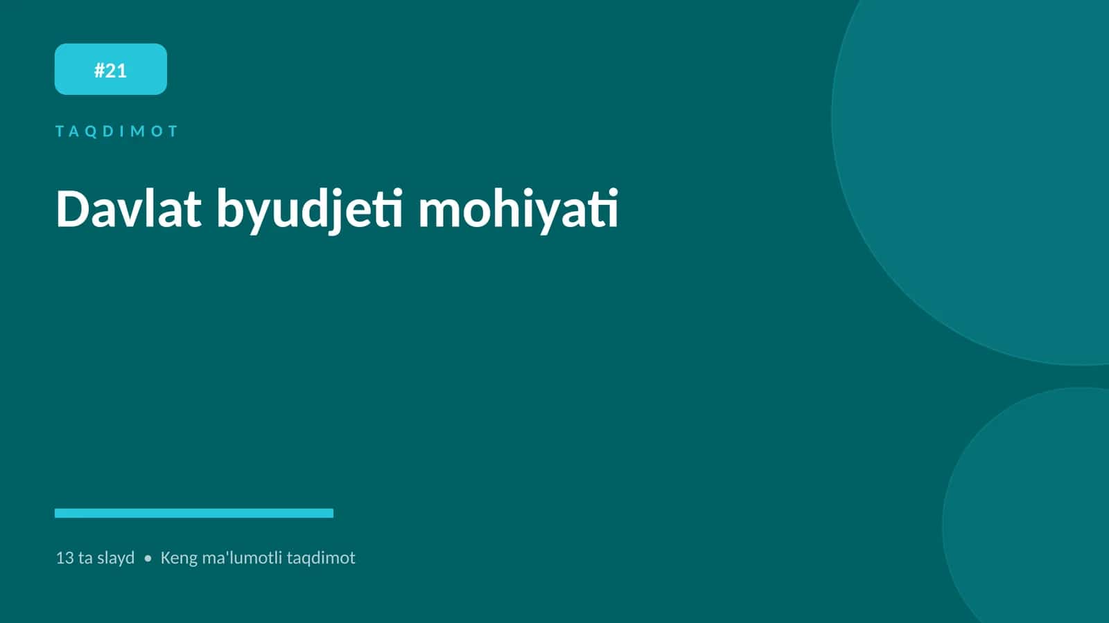 Davlat byudjeti mohiyati