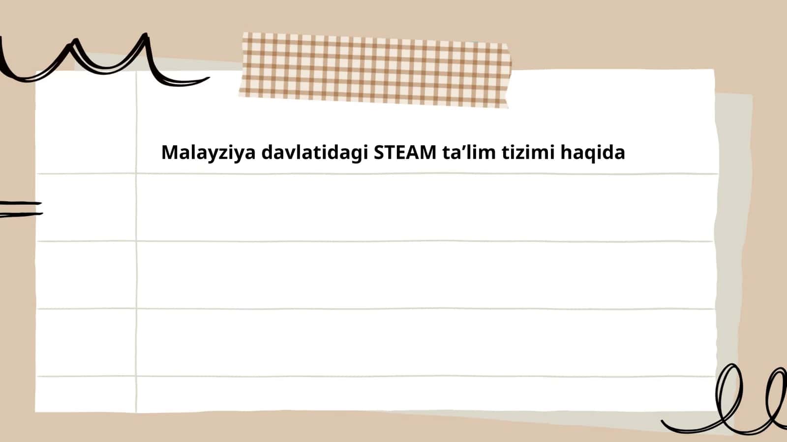 Malayziyada STEAM ta'lim tizimi haqida