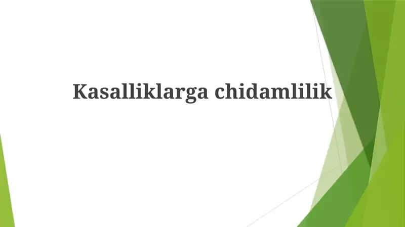Kasalliklargachidamlilik