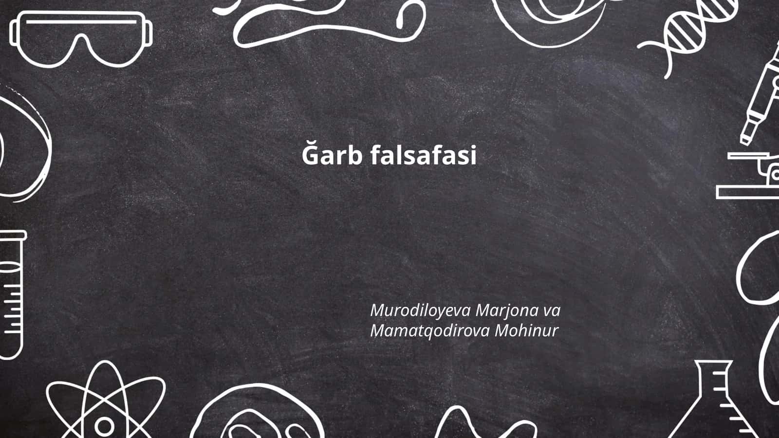 Ğarb falsafasi