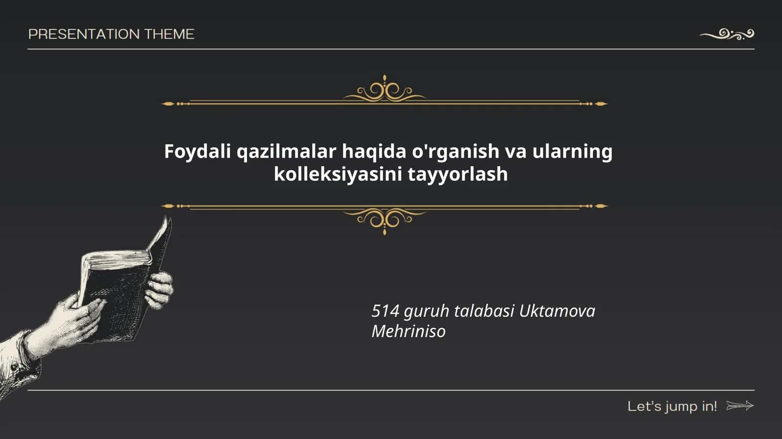 Foydali qazilmalar haqida o'rganish va ularning kolleksiyasini tayyorlash