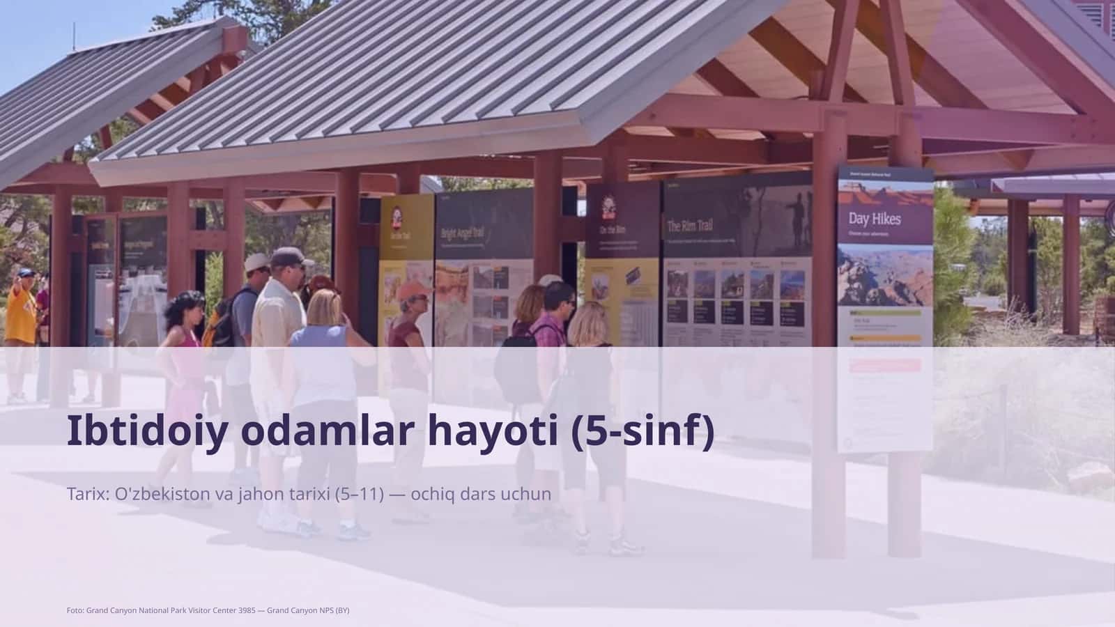 Ibtidoiy odamlar hayoti (5-sinf)