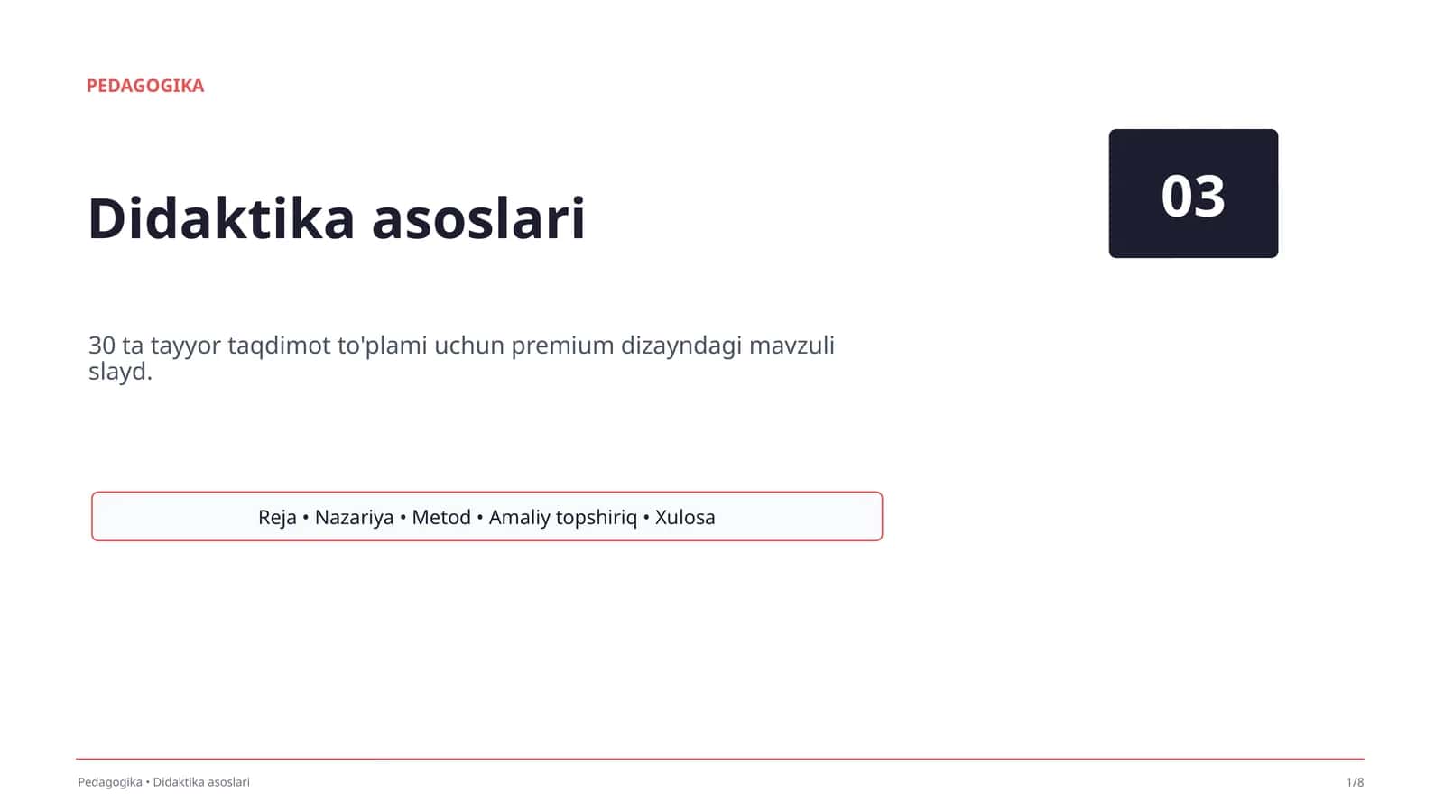Didaktika asoslari