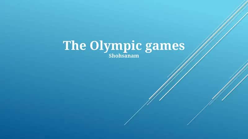 the olimpic games